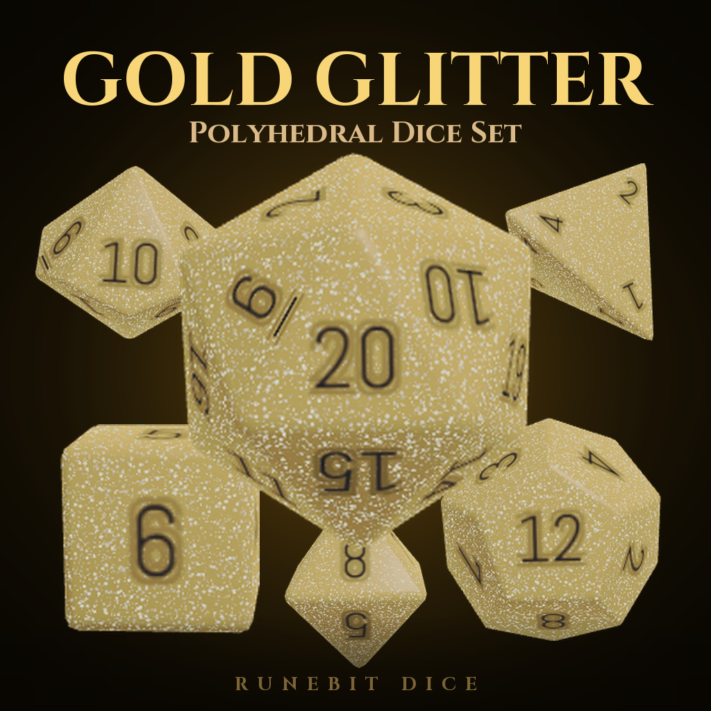 Gold Glitter Gel