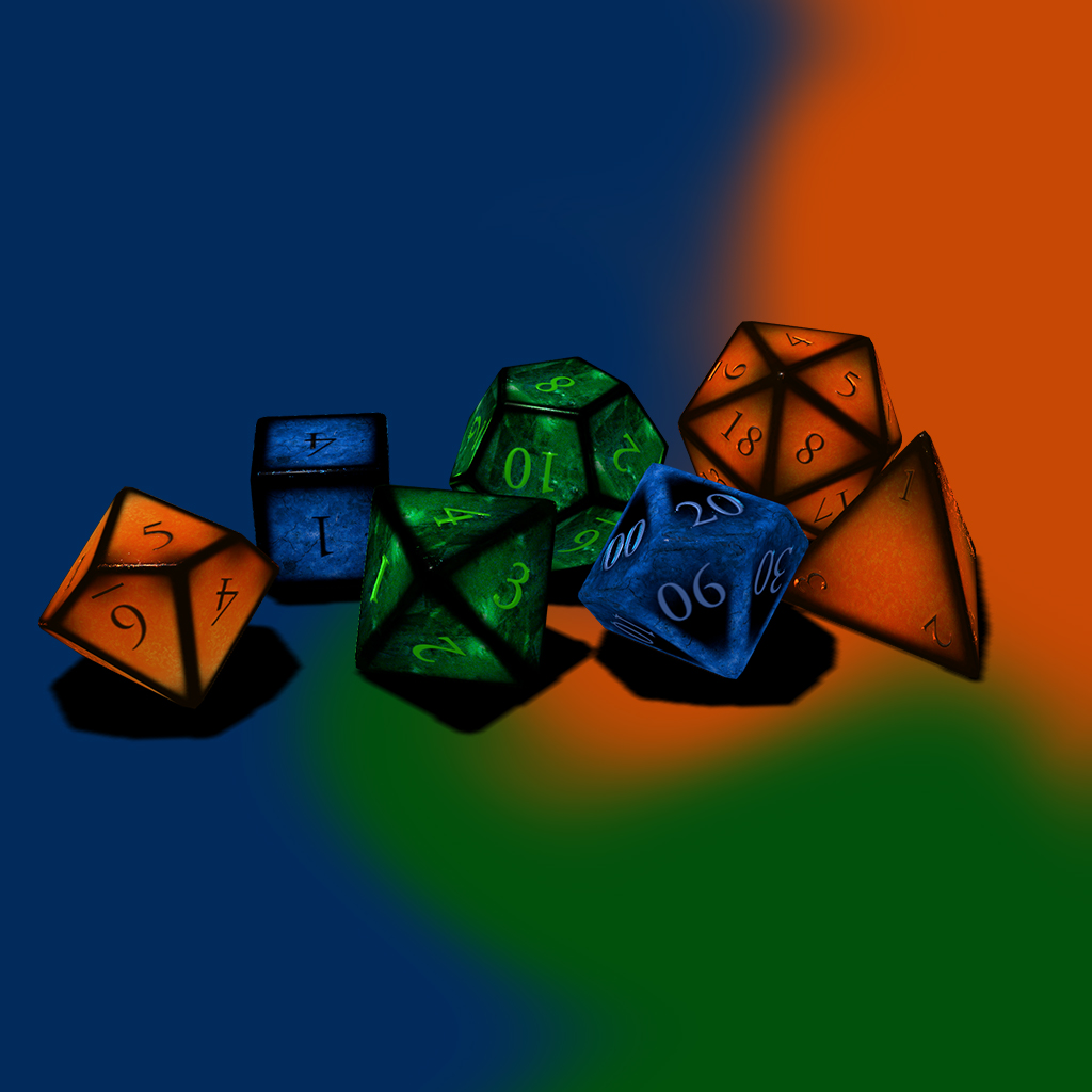 3 Color Gem Dice