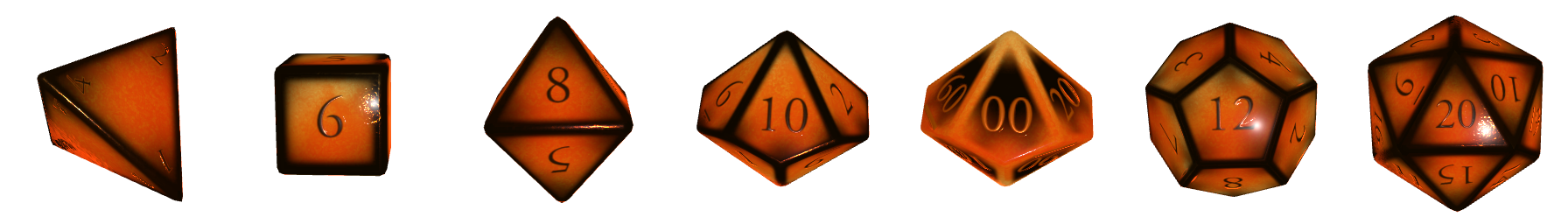 Orange Stone Dice Preview
