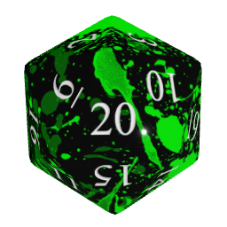 Paint Splatter ( black / green ) Preview